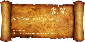 Nérey Mónika névjegykártya