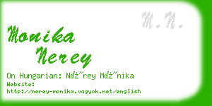 monika nerey business card